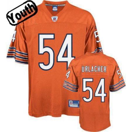 Brian Urlacher Youth Football Jersey -#54 Chicago Youth Jersey(Orange)