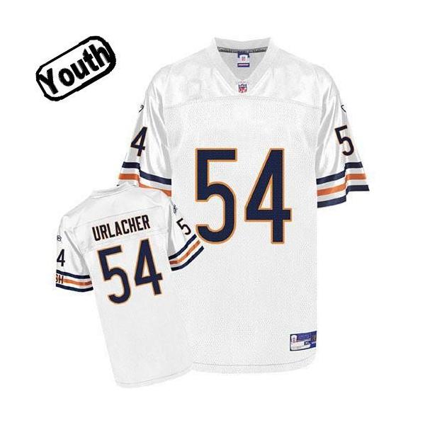 Brian Urlacher Youth Football Jersey -#54 Chicago Youth Jersey(White)