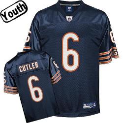 Jay Cutler Youth Football Jersey -#6 Chicago Youth Jersey(Blue)