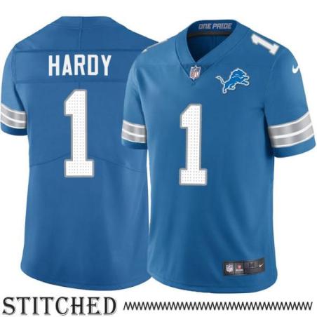 Detroit Lions #1 Jim Hardy Blue Home Jersey