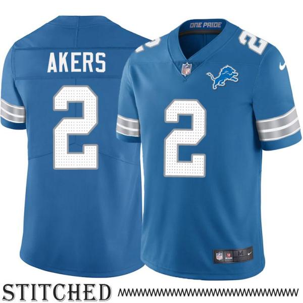 Detroit Lions #2 David Akers Blue Home Jersey