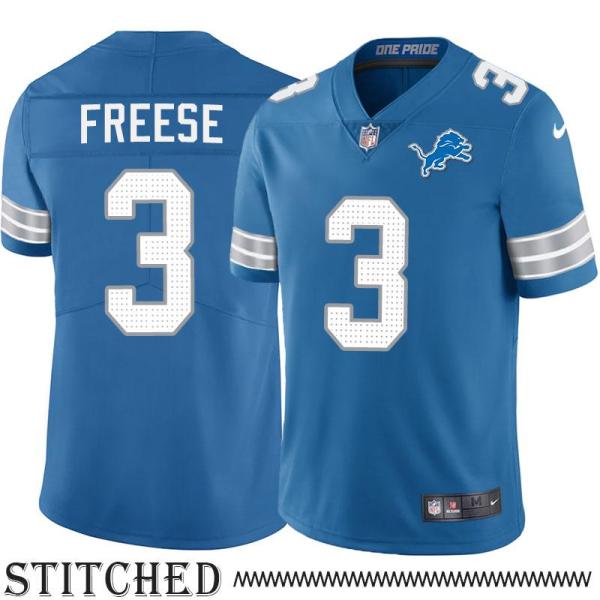 Detroit Lions #3 Nate Freese Blue Home Jersey