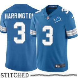 Detroit Lions #3 Joey Harrington Blue Home Jersey