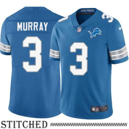 Detroit Lions #3 Eddie Murray Blue Home Jersey