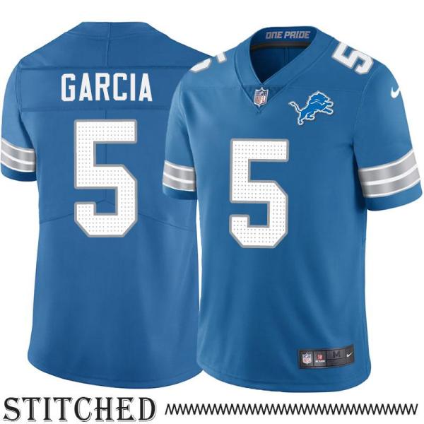 Detroit Lions #5 Jeff Garcia Blue Home Jersey