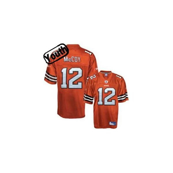 Colt McCoy Youth Football Jersey -#12 Cleveland Youth Jersey(Orange)