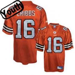 Josh Cribbs Youth Football Jersey -#16 Cleveland Youth Jersey(Orange)