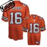 Josh Cribbs Youth Football Jersey -#16 Cleveland Youth Jersey(Orange)