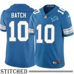 Detroit Lions #10 Charlie Batch Blue Home Jersey