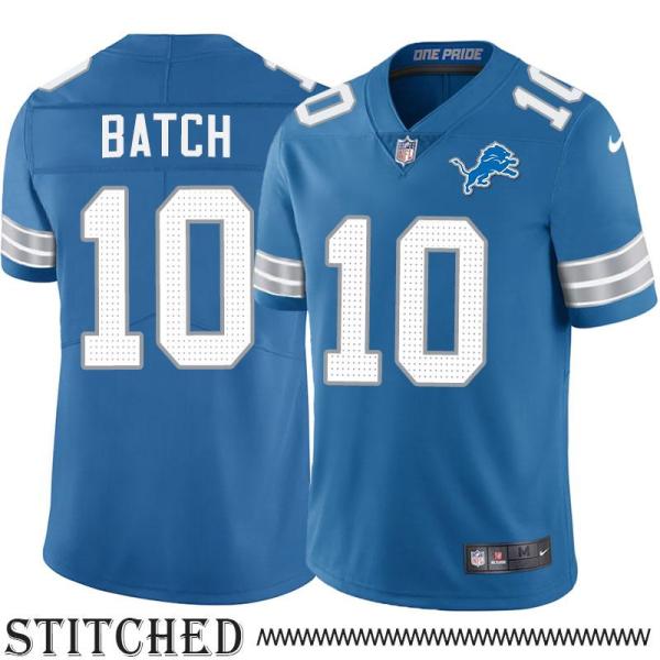 Detroit Lions #10 Charlie Batch Blue Home Jersey