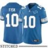 Detroit Lions #10 Bill Fisk Blue Home Jersey