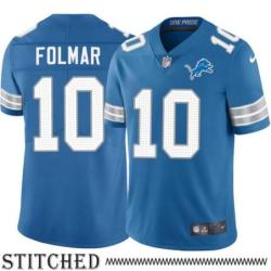 Detroit Lions #10 Brendan Folmar Blue Home Jersey