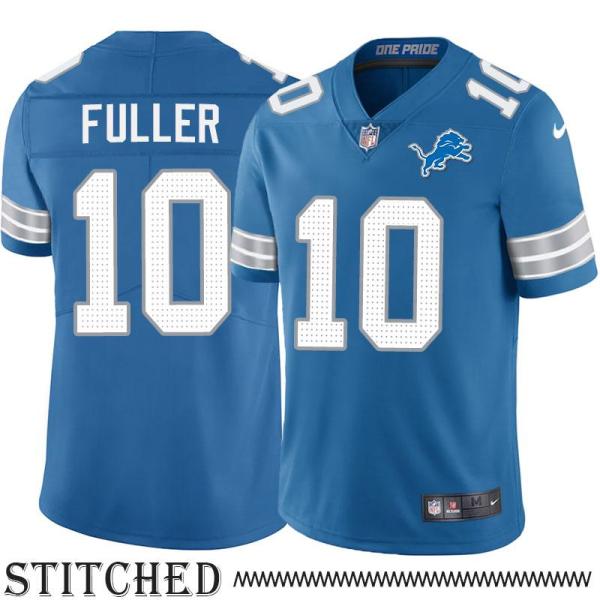 Detroit Lions #10 Corey Fuller Blue Home Jersey