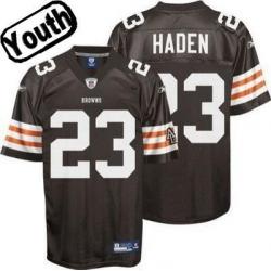 Joe Haden Youth Football Jersey -#23 Cleveland Youth Jersey(Brown)