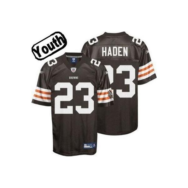 Joe Haden Youth Football Jersey -#23 Cleveland Youth Jersey(Brown)