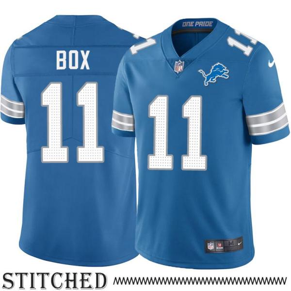 Detroit Lions #11 Cloyce Box Blue Home Jersey