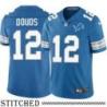 Detroit Lions #12 Forrest Douds Blue Home Jersey