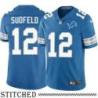 Detroit Lions #12 Nate Sudfeld Blue Home Jersey