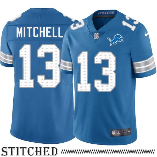 Detroit Lions #13 Buster Mitchell Blue Home Jersey