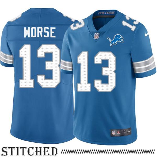 Detroit Lions #13 Butch Morse Blue Home Jersey