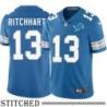 Detroit Lions #13 Del Ritchhart Blue Home Jersey