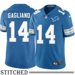 Detroit Lions #14 Bob Gagliano Blue Home Jersey