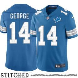 Detroit Lions #14 Ray George Blue Home Jersey