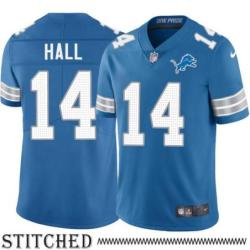 Detroit Lions #14 Johnny Hall Blue Home Jersey