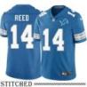 Detroit Lions #14 Joe Reed Blue Home Jersey