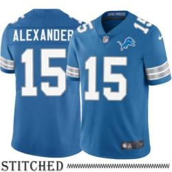 Detroit Lions #15 Maurice Alexander Blue Home Jersey