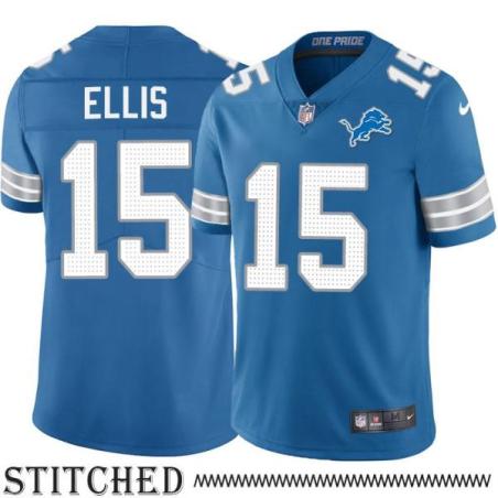 Detroit Lions #15 Devale Ellis Blue Home Jersey