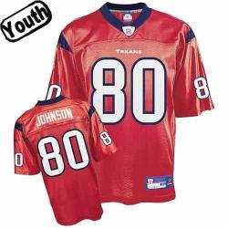 Andre Johnson Youth Football Jersey -#80 Houston Youth Jersey(Red)