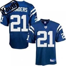 Bob Sanders Youth Football Jersey -#21 Indianapolis Youth Jersey(Blue)