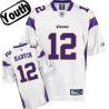 Percy Harvin Youth Football Jersey -#12 Minnesota Youth Jersey(White)