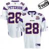 Adrian Peterson Youth Football Jersey -#28 Minnesota Youth Jersey(White 50th)