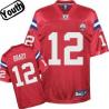 Tom Brady Youth Football Jersey -#12 New England Youth Jersey(Red 50th)