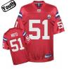 Jerod Mayo Youth Football Jersey -#51 New England Youth Jersey(Red 50th)