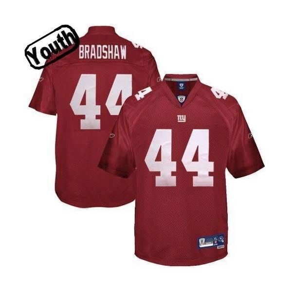 Ahmad Bradshaw Youth Football Jersey -#44 NY-G Youth Jersey(Red)