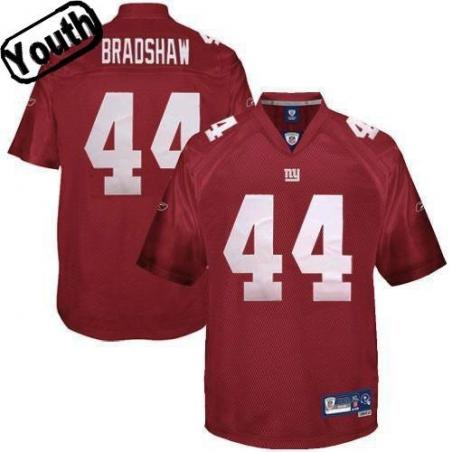 Ahmad Bradshaw Youth Football Jersey -#44 NY-G Youth Jersey(Red)