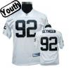 Richard Seymour Youth Football Jersey -#92 Oakland Youth Jersey(White)