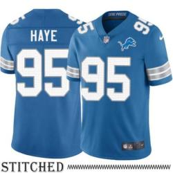 Detroit Lions #95 Jovan Haye Blue Home Jersey