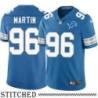 Detroit Lions #96 Brodric Martin Blue Home Jersey