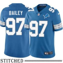 Detroit Lions #97 Boss Bailey Blue Home Jersey