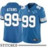 Detroit Lions #99 John Atkins Blue Home Jersey