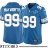 Detroit Lions #99 Tracy Hayworth Blue Home Jersey