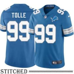 Detroit Lions #99 Stuart Tolle Blue Home Jersey