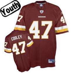 Chris Cooley Youth Football Jersey -#47 Washington Youth Jersey(Red)