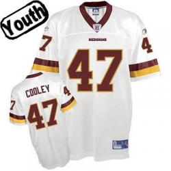 Chris Cooley Youth Football Jersey -#47 Washington Youth Jersey(White)