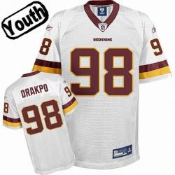 Brian Orakpo Youth Football Jersey -#98 Washington Youth Jersey(White)