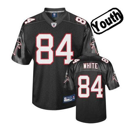 Roddy White Youth Football Jersey -#84 Atlanta Youth Jersey(Black)